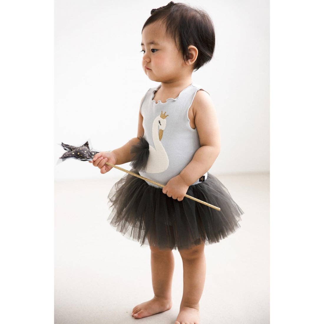 Petite Hailey - Swan Baby Tutu: Pink / 6M