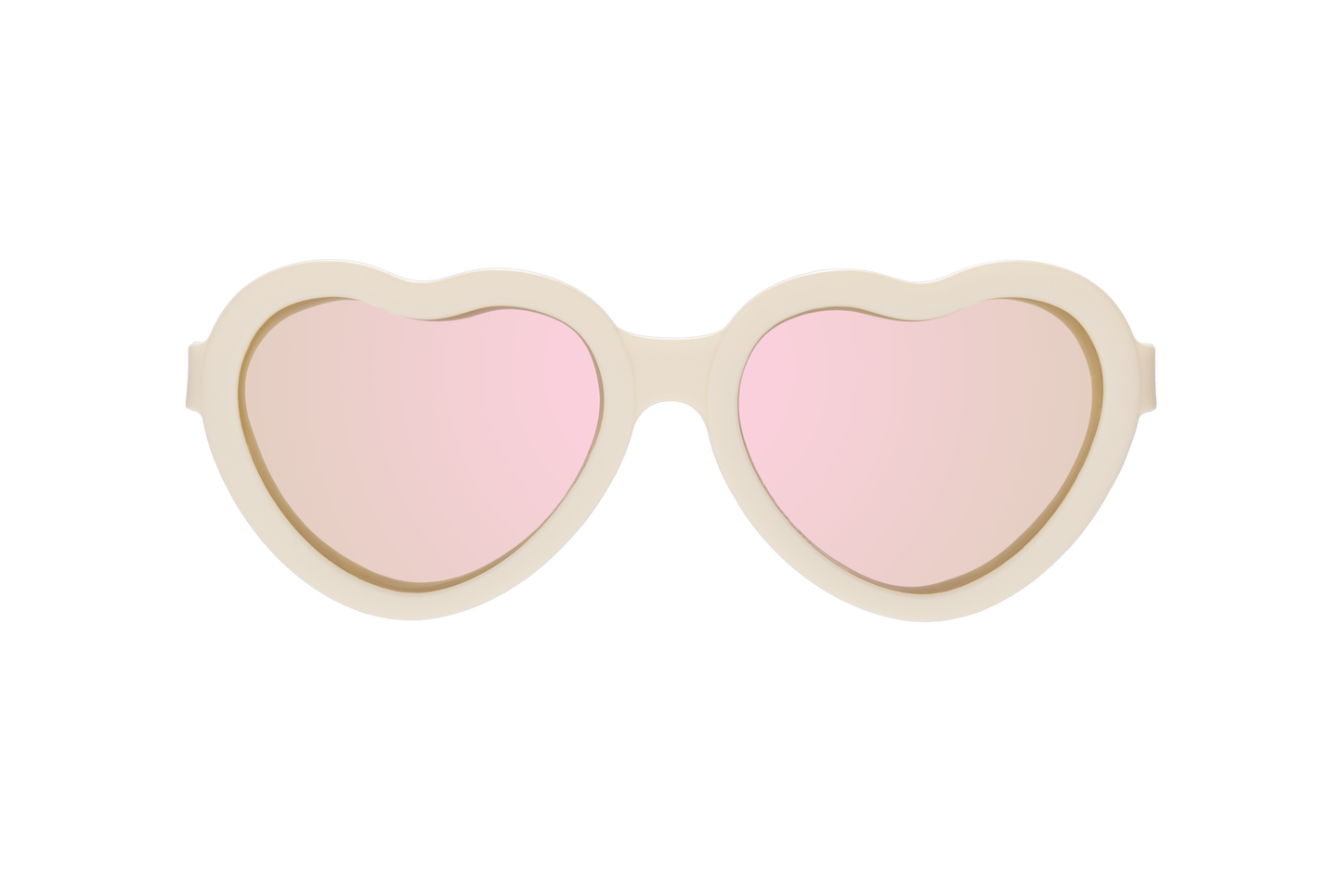 Babiators - Sweet Cream Polarized Heart Sunglasses with Mirrored Lens