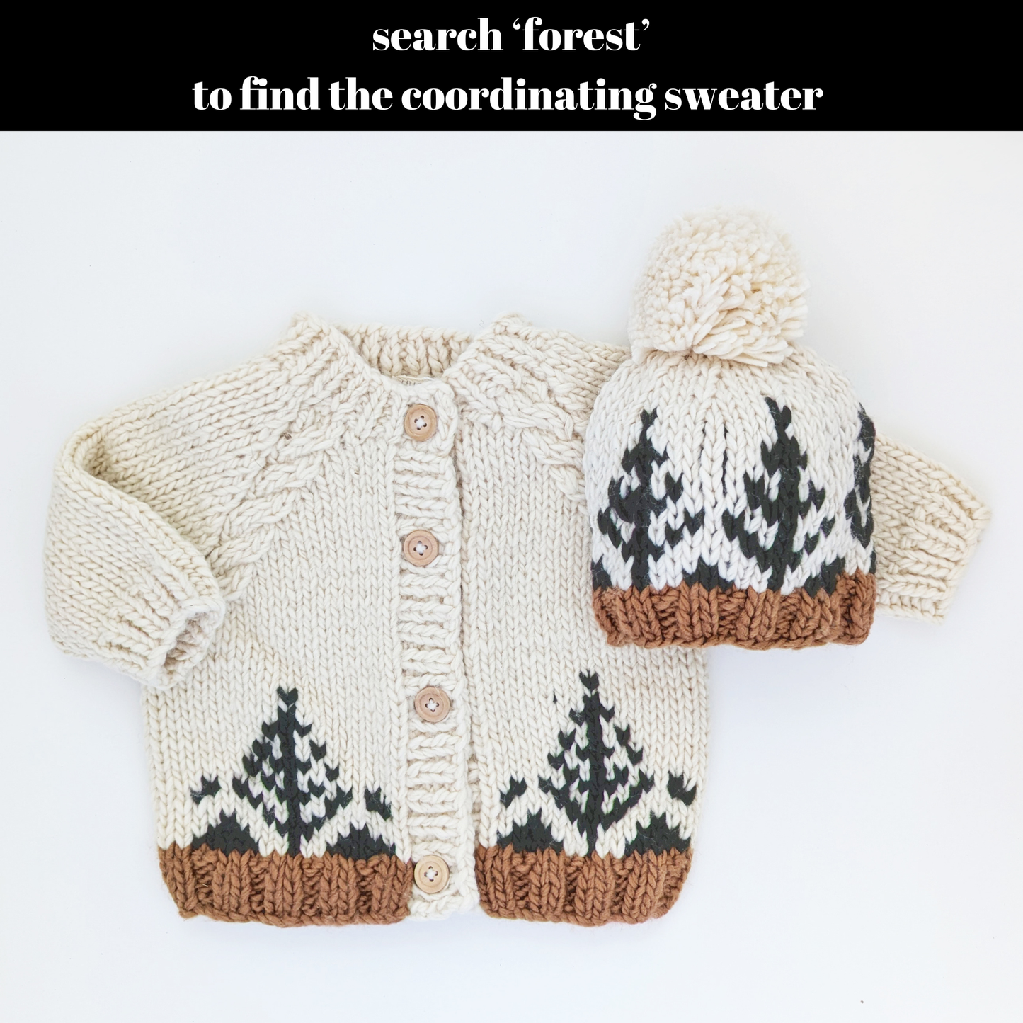 Forest Knit Beanie Hat Baby & Kids: L (2-6 years)
