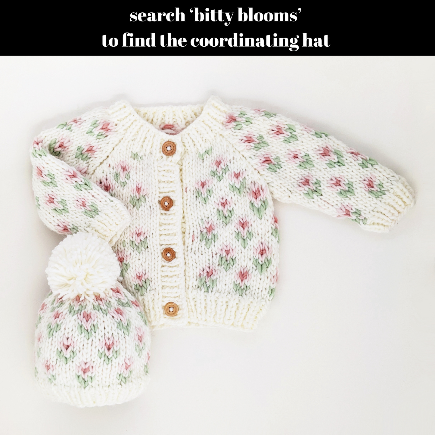 Bitty Blooms White Cardigan Sweater Baby & Toddler: 2-3T