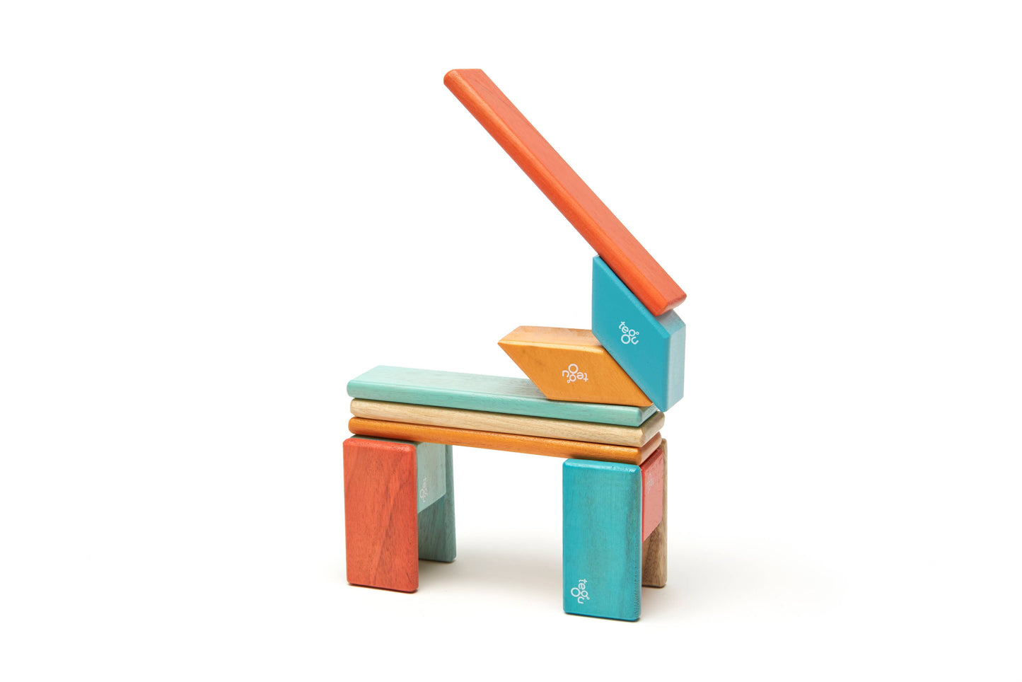 Tegu - 14 Piece Magnetic Wooden Block Set: Blues