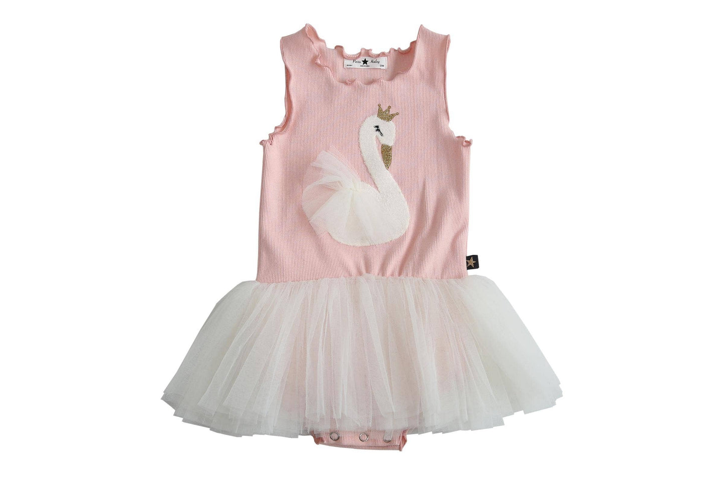 Petite Hailey - Swan Baby Tutu: Pink / 6M
