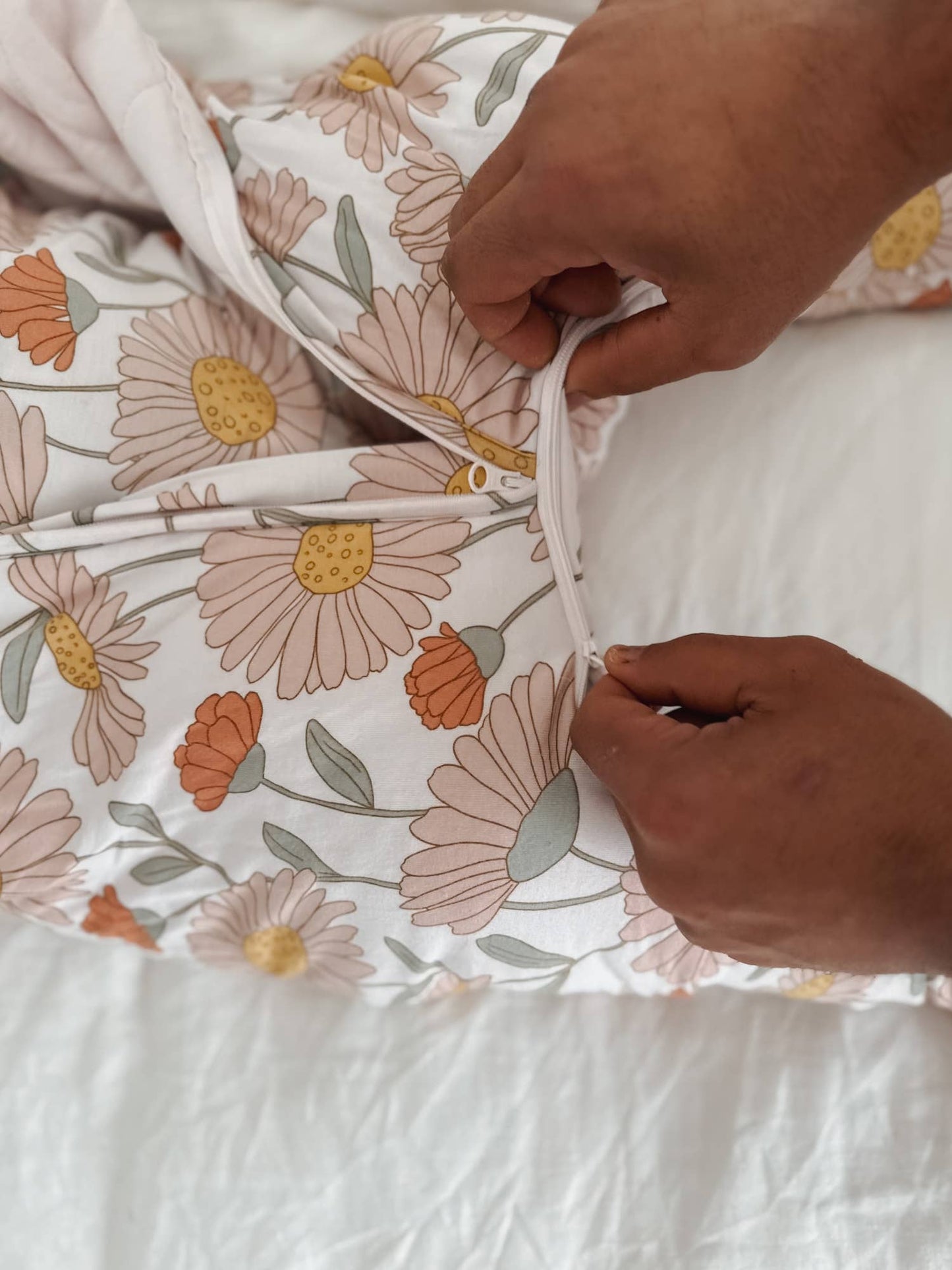 gunamuna - SS25 FOOTIE SLEEP BAG : Goose / 18-36M / 1.0
