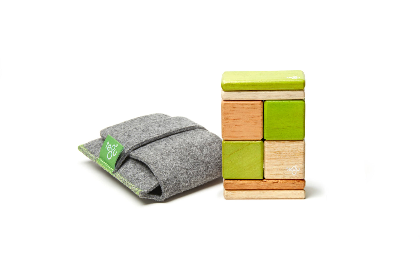 Tegu - Original Pocket Pouch - Magnetic Wooden Block Set: Sunset