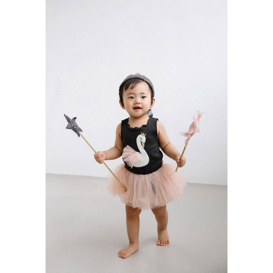 Petite Hailey - Swan Baby Tutu: Pink / 6M