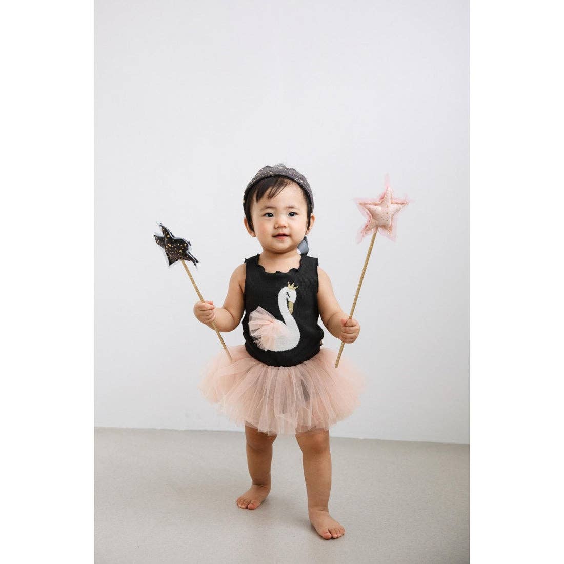 Petite Hailey - Swan Baby Tutu: Pink / 6M