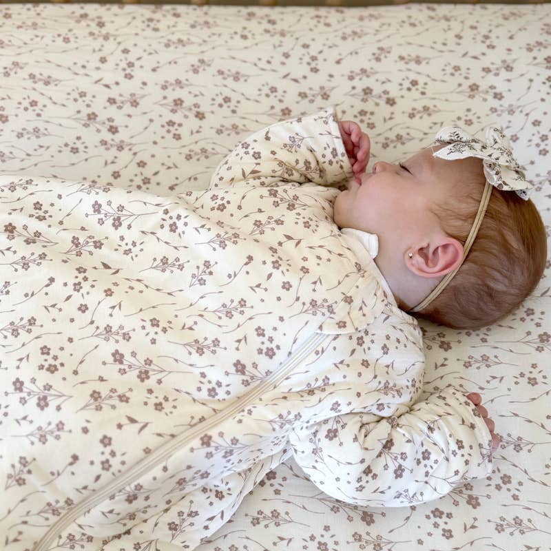 gunamuna - FW25 LONG SLEEVE SLEEP BAG: Posie / 9-18M / 1.0
