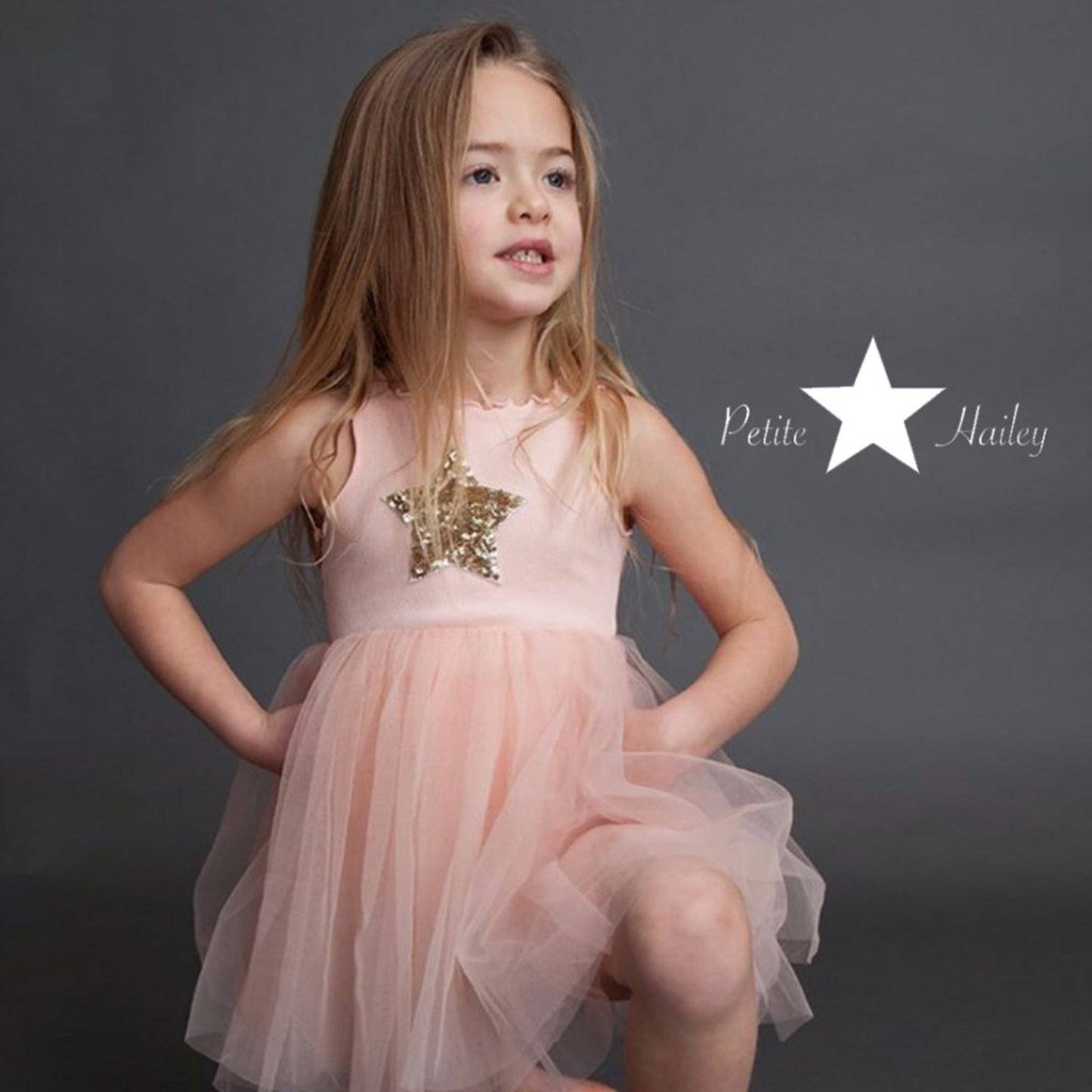 Petite Hailey - PH Star Tutu Dress: Pink / 2