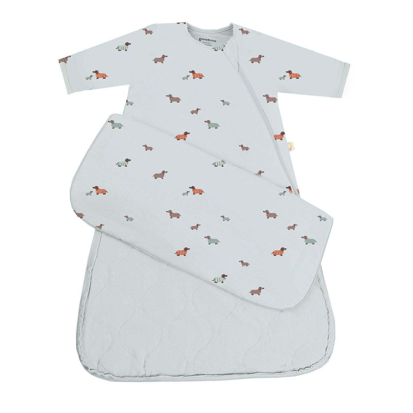 gunamuna - FW25 LONG SLEEVE SLEEP BAG: Posie / 9-18M / 1.0
