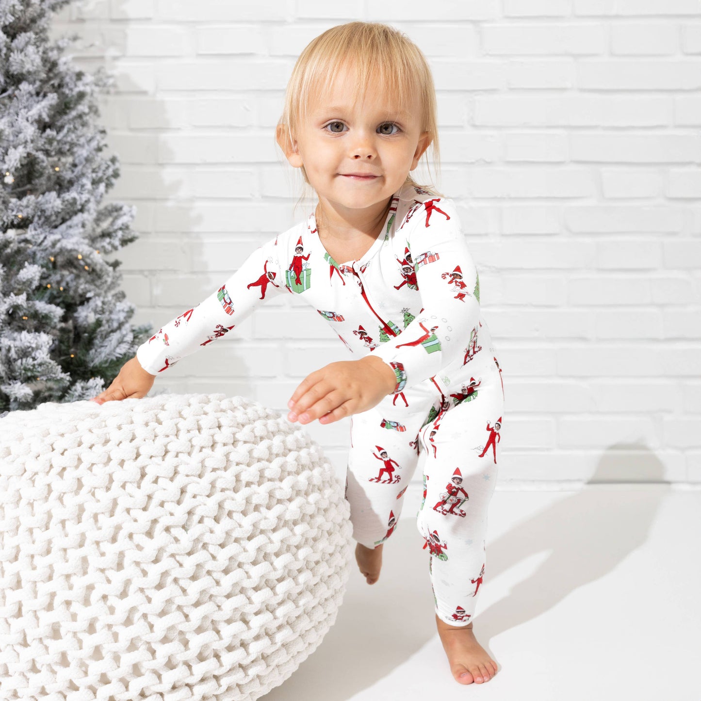 Bellabu Bear - Christmas Pajamas: The Elf on the Shelf Bamboo Sleepwear: 12-18 Months