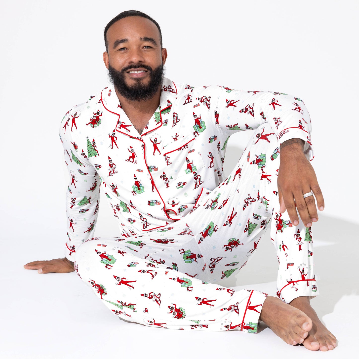 Bellabu Bear - The Elf on the Shelf Bamboo Men's Pajama Set: M