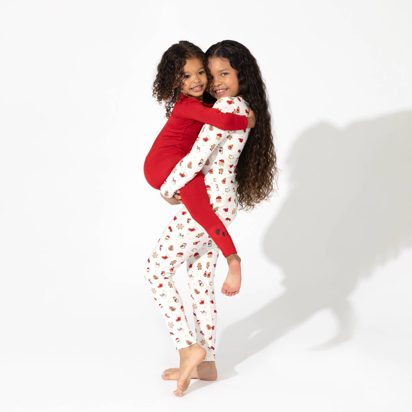 Bellabu Bear - Christmas Sugar Cookies Bamboo Kids Pajamas Two-Piece Set: 3T