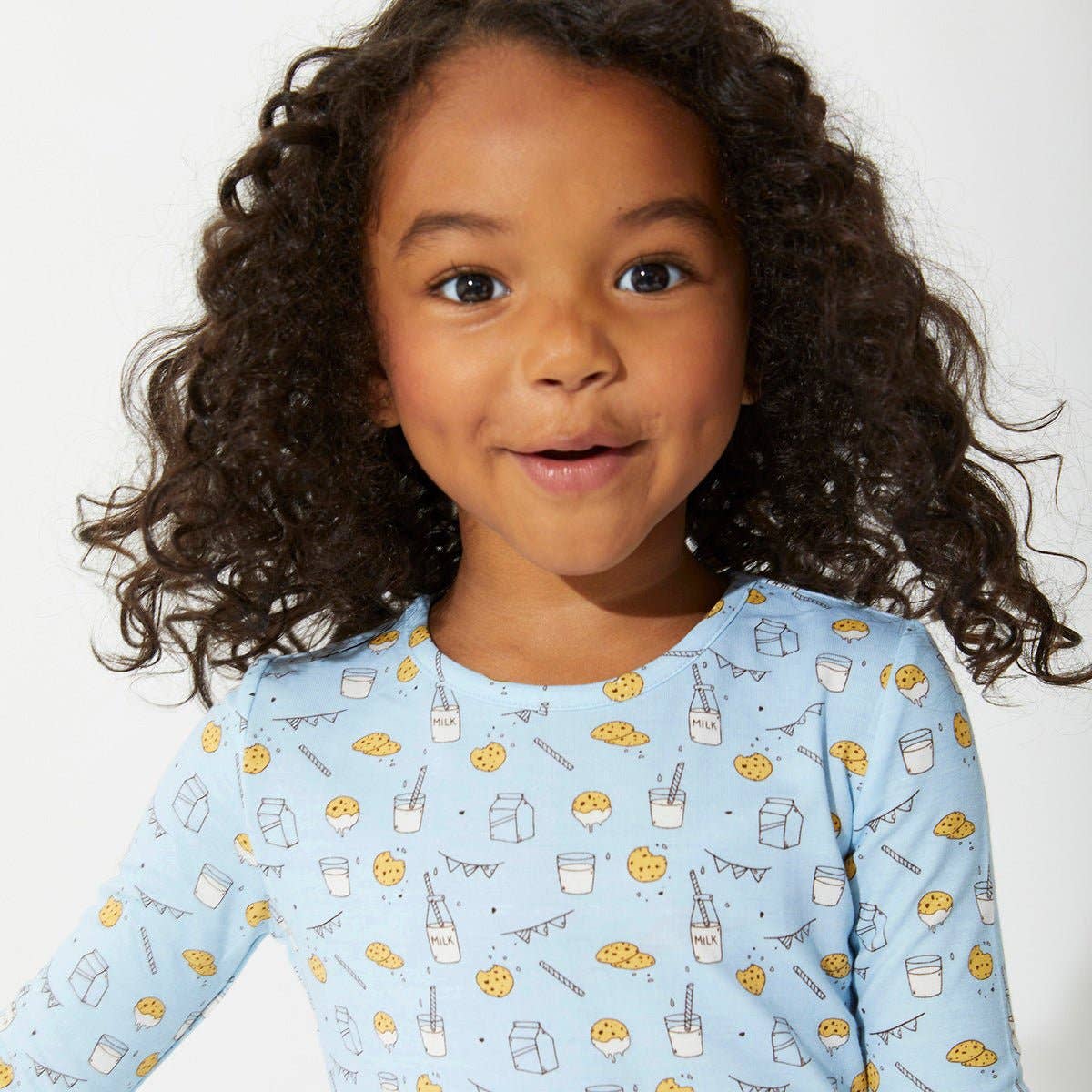 Bellabu Bear - Milk and Cookies Blue Bamboo Two-Piece Set: 4T