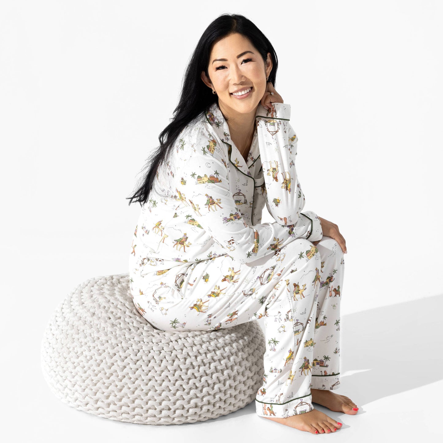 Bellabu Bear - Yule Tide Bamboo Women's Pajama Set: XS
