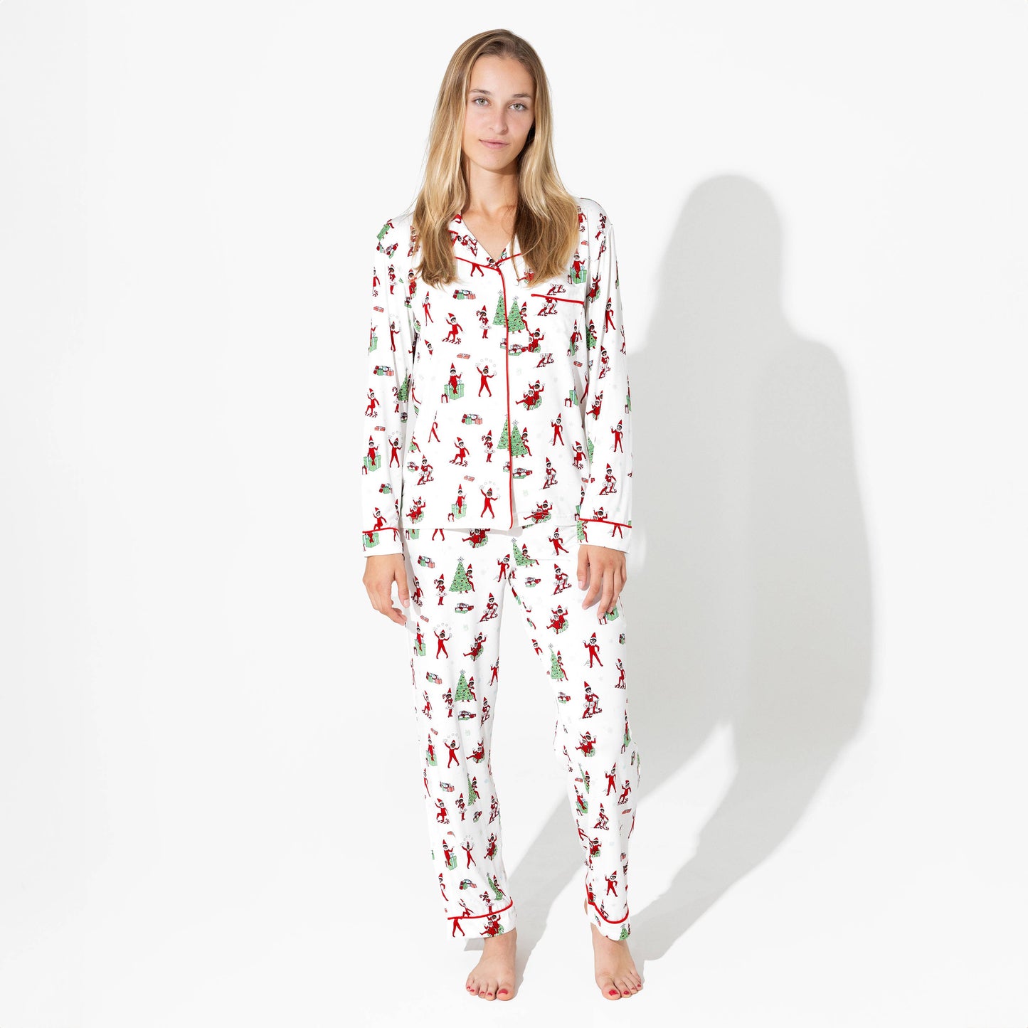 Bellabu Bear - The Elf on the Shelf Bamboo Women's Pajama Set: L