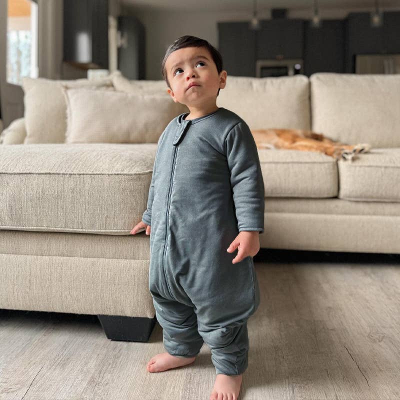 gunamuna - FW25 LONG SLEEVE FOOTIE SLEEP BAG: Goose / 12-18M / 1.0