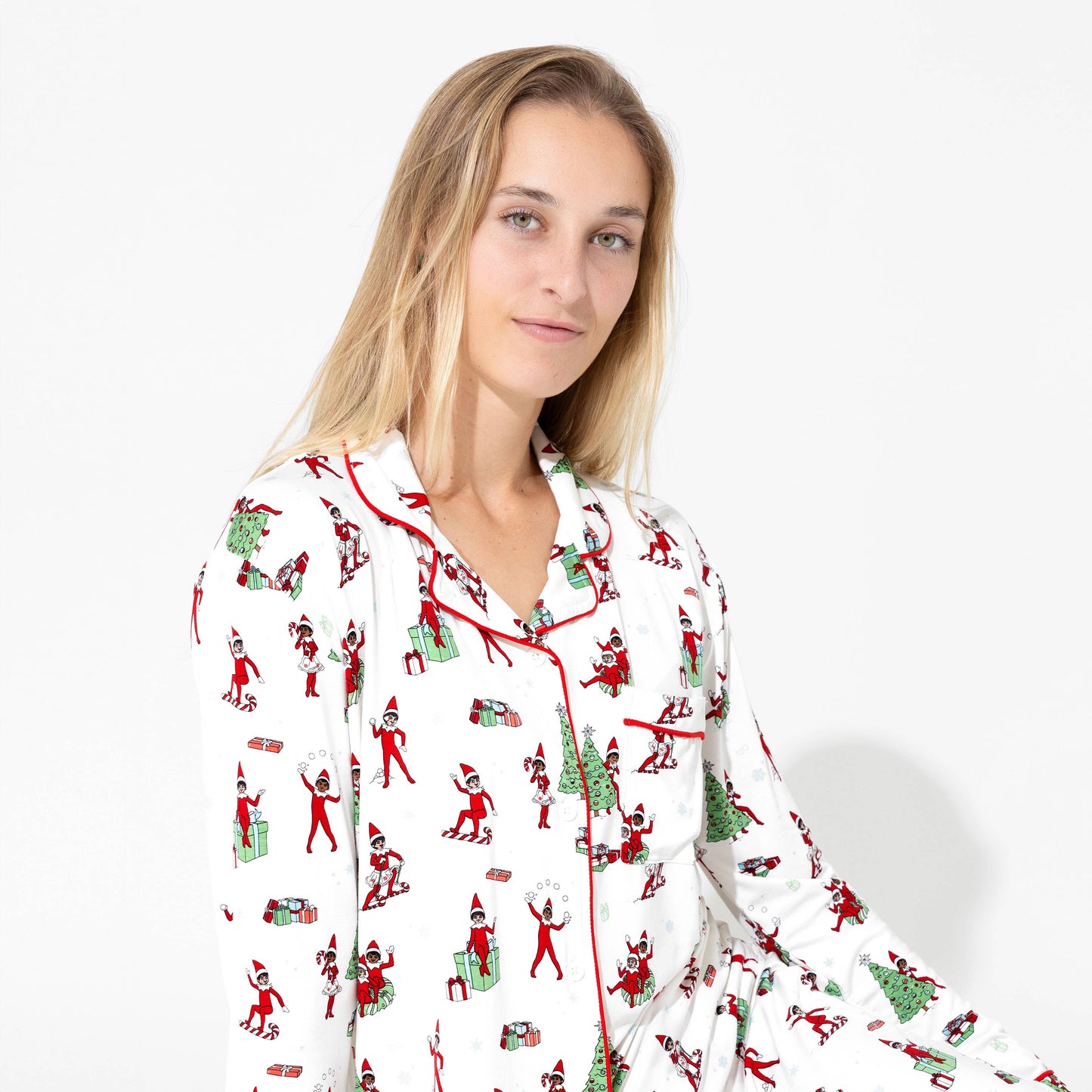 Bellabu Bear - The Elf on the Shelf Bamboo Women's Pajama Set: M