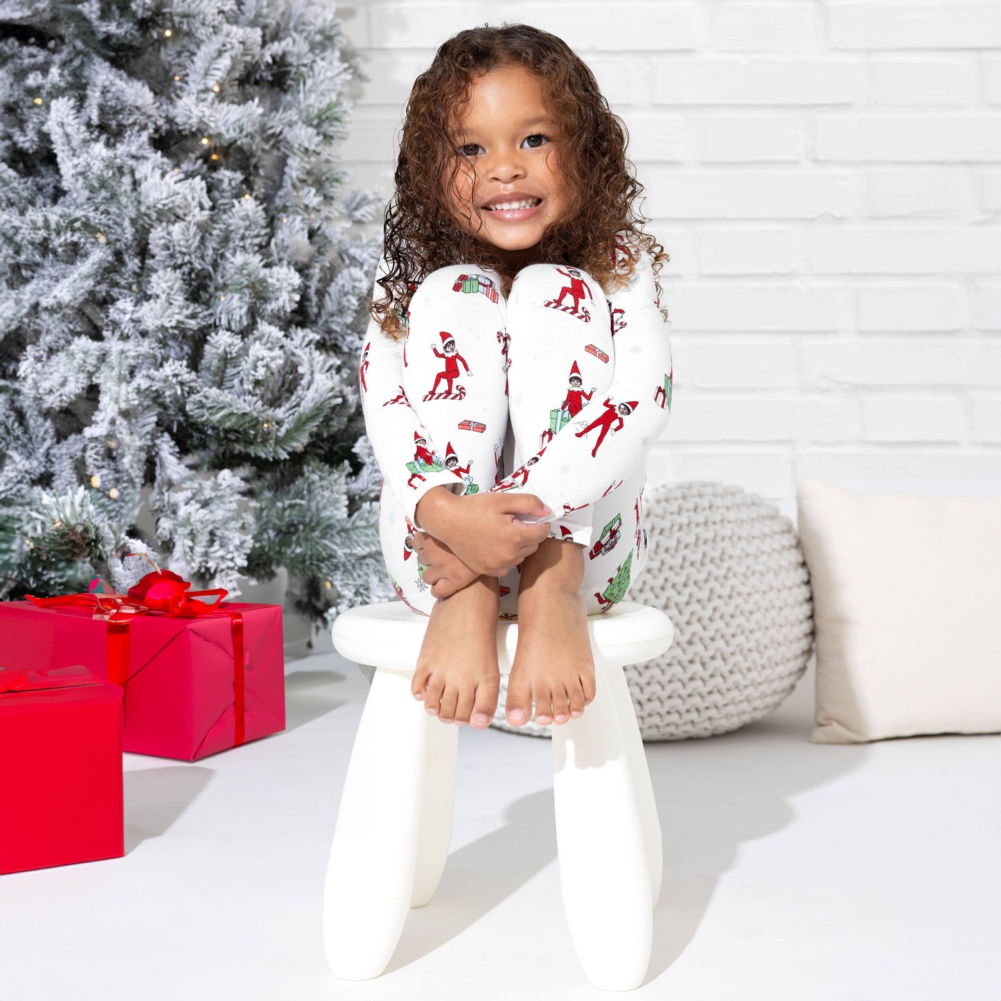 Bellabu Bear - The Elf on the Shelf Bamboo Kids Pajamas: 2T