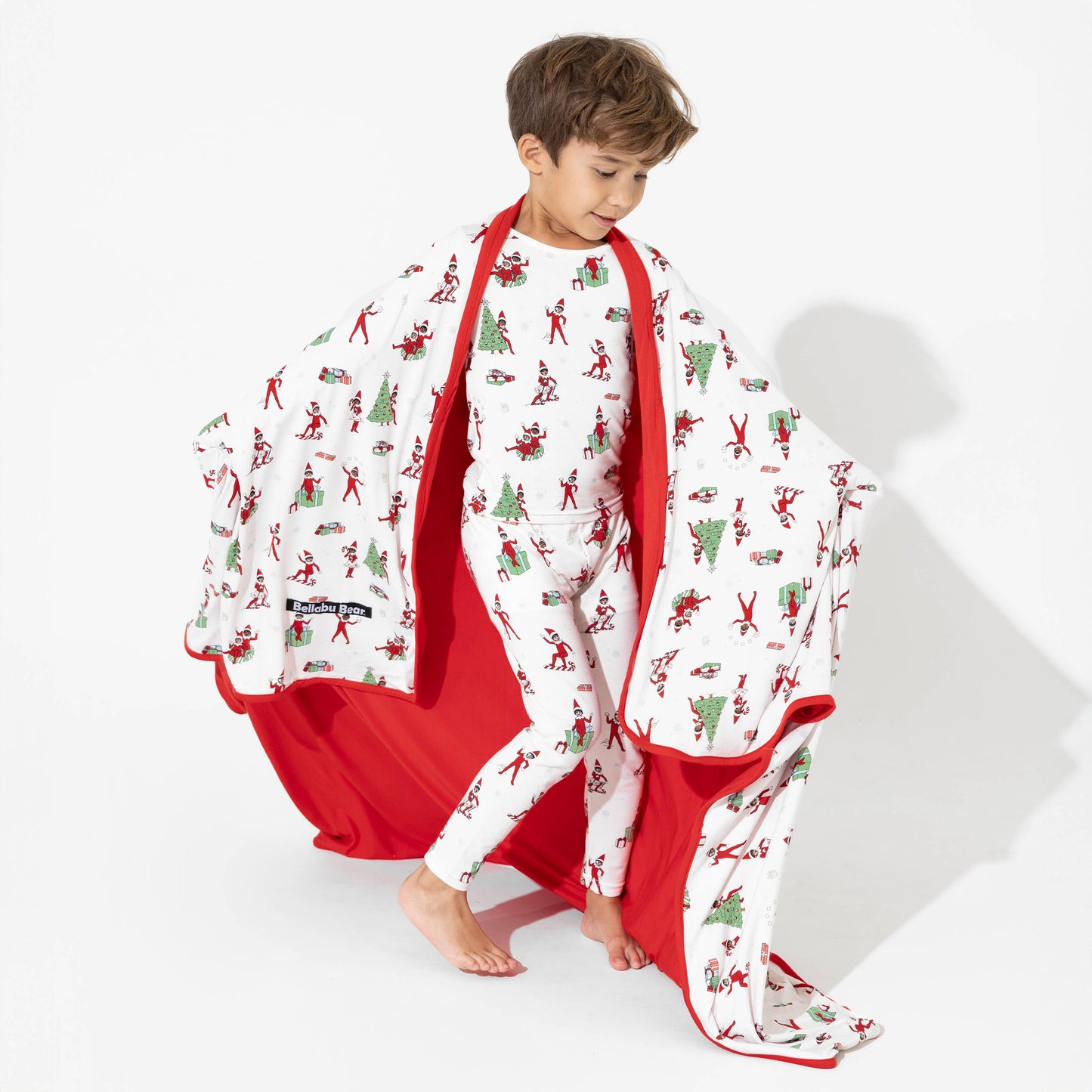 Bellabu Bear - The Elf on the Shelf Bamboo Kids Pajamas: 4T