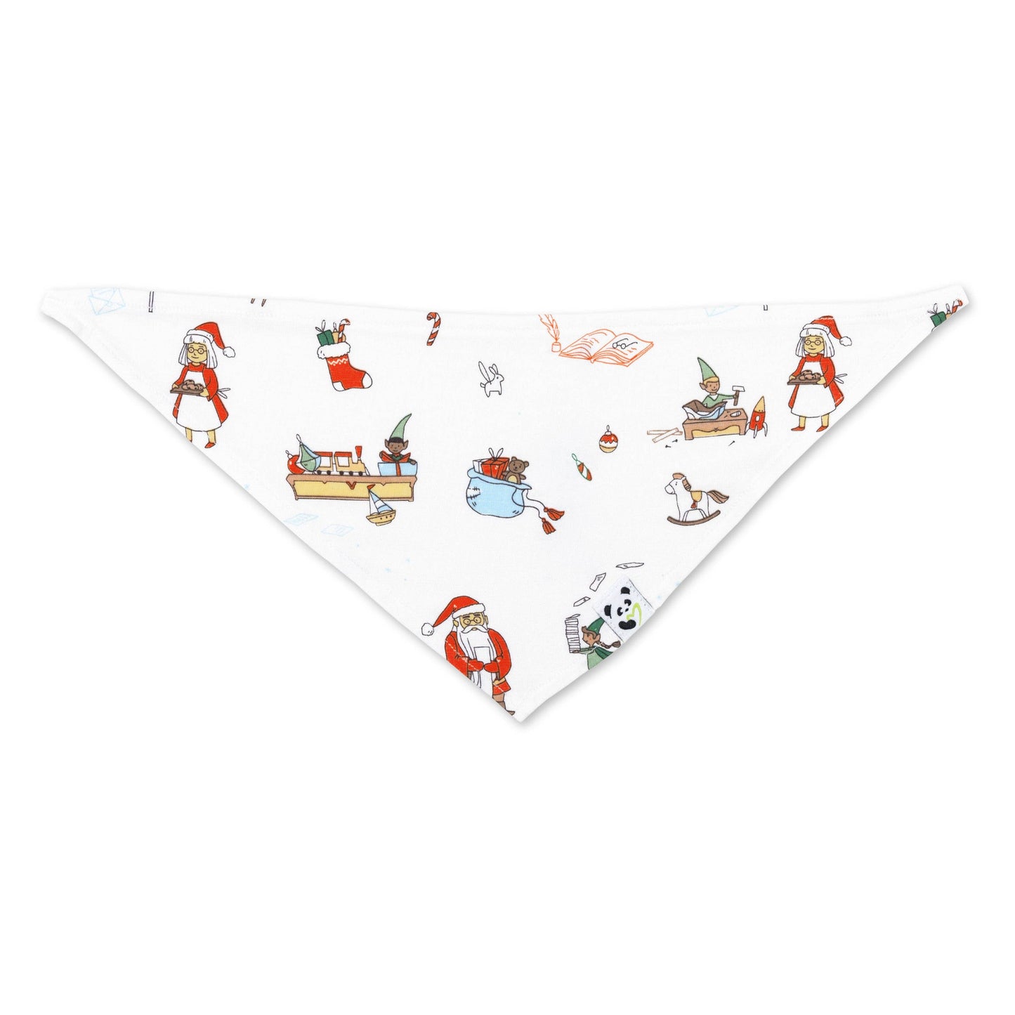 Bellabu Bear - Santa's Workshop Bamboo Matching Pet Bandana: M/L