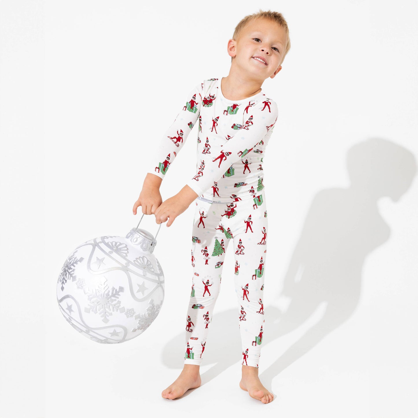 Bellabu Bear - The Elf on the Shelf Bamboo Kids Pajamas: 4T
