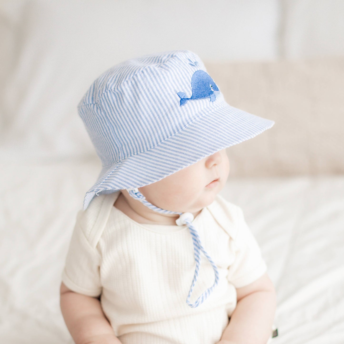 Whale Bucket Hat UPF 50+ Baby & Toddler: 2-4 years
