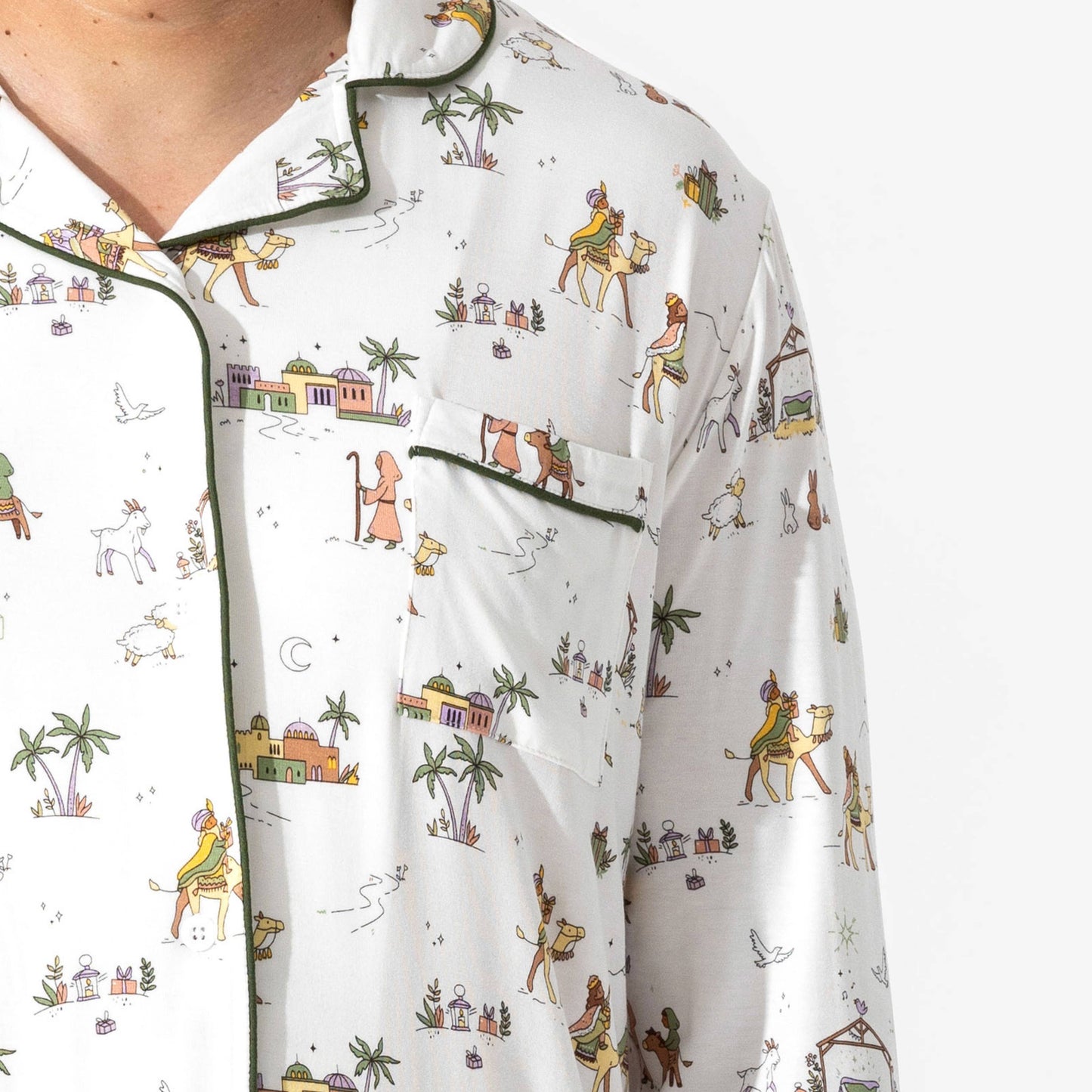 Bellabu Bear - Yule Tide Bamboo Men's Pajama Set: L