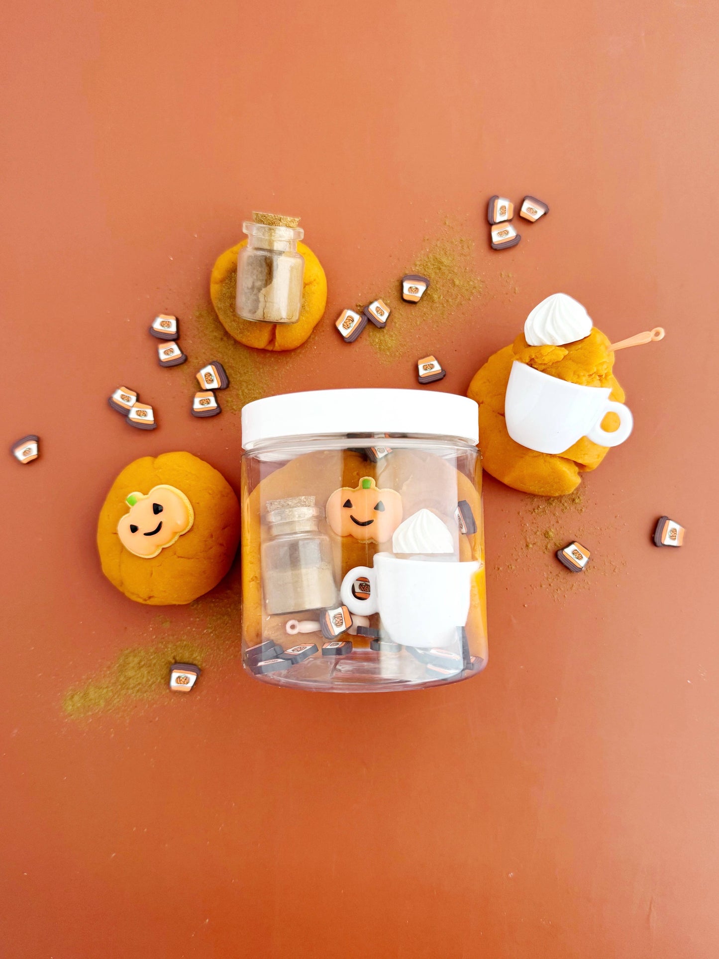 Earth Grown KidDoughs (KidDoughs by EGKD) - Pumpkin Spice Latte Mini Dough-to-Go