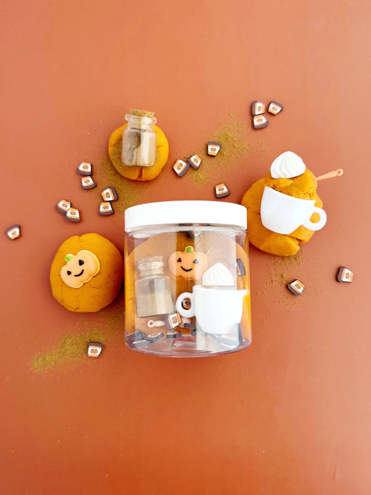 Earth Grown KidDoughs (KidDoughs by EGKD) - Pumpkin Spice Latte Mini Dough-to-Go