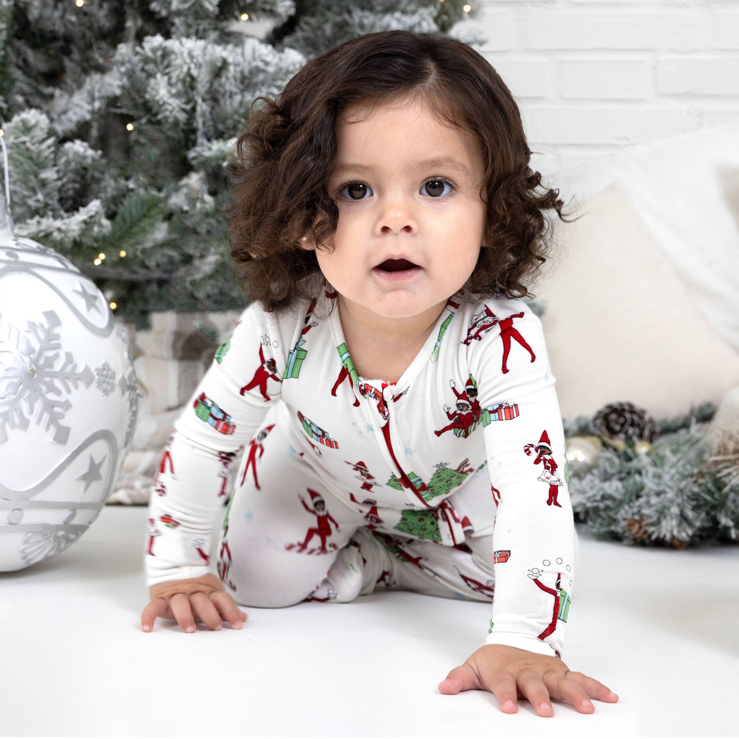 Bellabu Bear - Christmas Pajamas: The Elf on the Shelf Bamboo Sleepwear: 12-18 Months