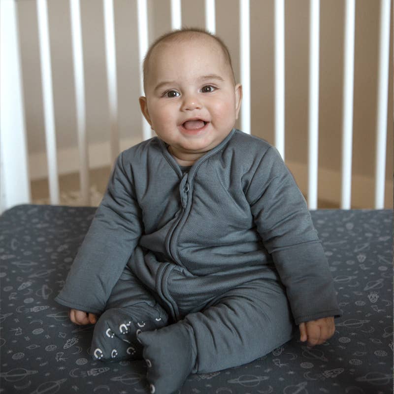 gunamuna - FW25 LONG SLEEVE FOOTIE SLEEP BAG: Goose / 18-36M / 1.0