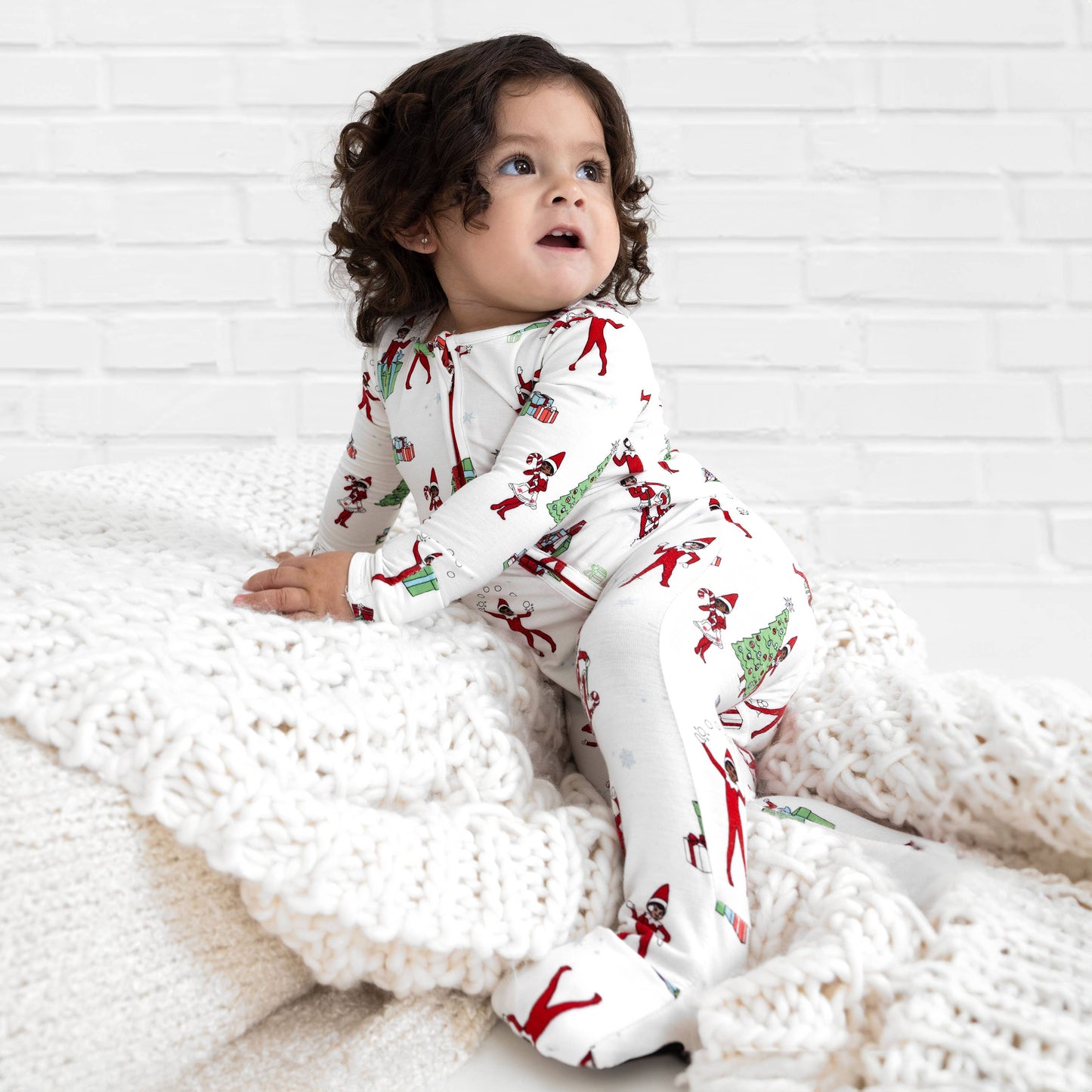 Bellabu Bear - Christmas Pajamas: The Elf on the Shelf Bamboo Sleepwear: 12-18 Months