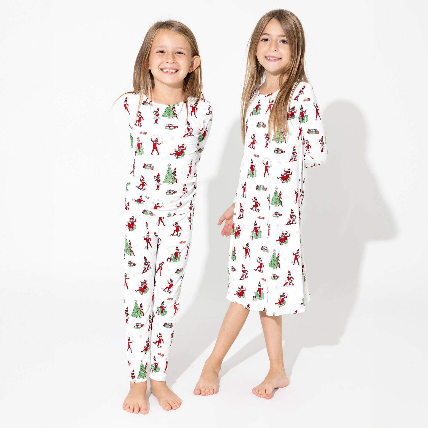 Bellabu Bear - The Elf on the Shelf Bamboo Kids Pajamas: 4T