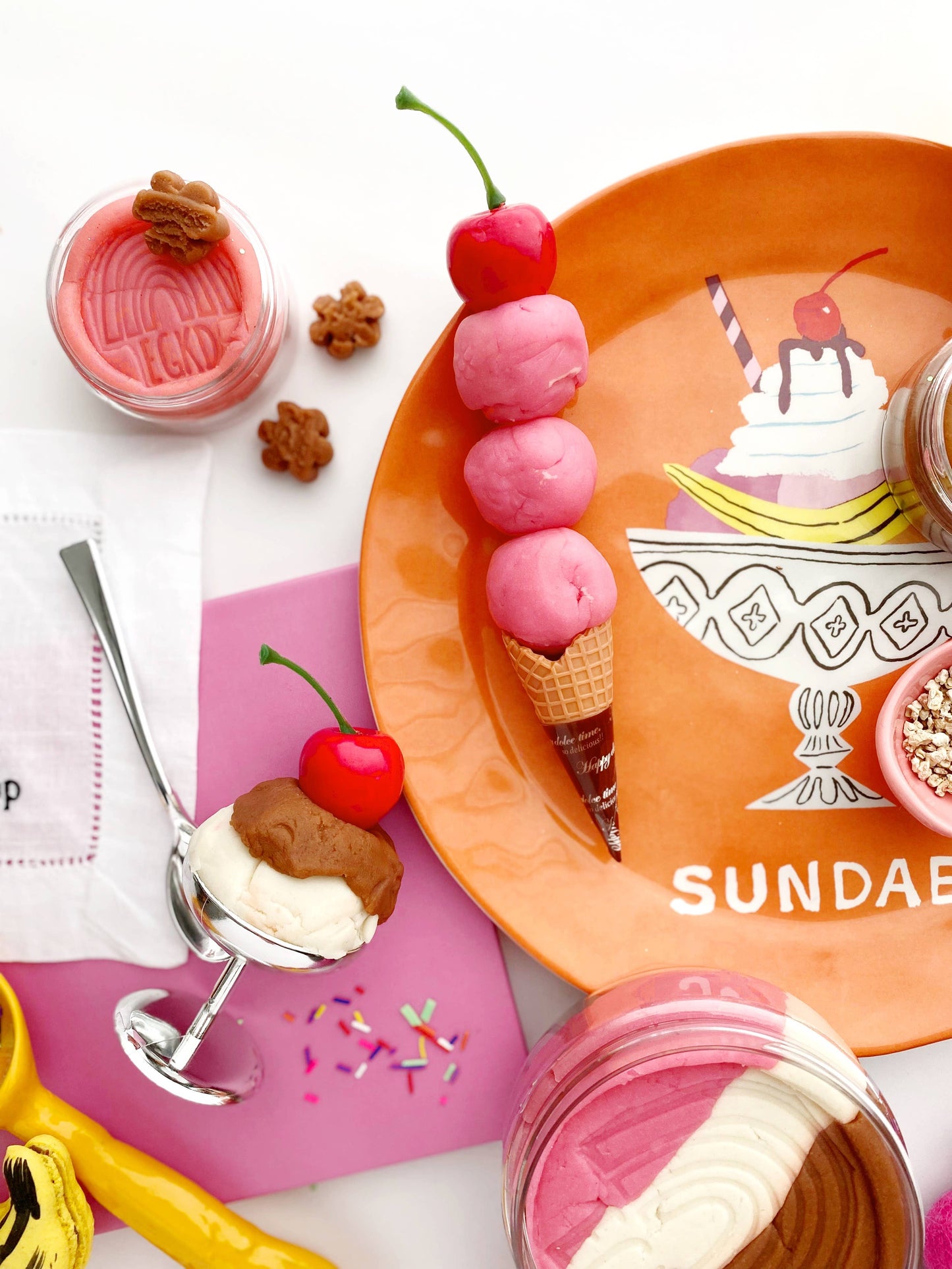 Earth Grown KidDoughs (KidDoughs by EGKD) - Ice Cream KidDough Play Kit