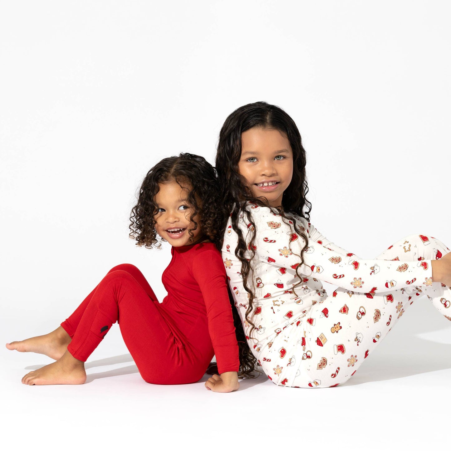 Bellabu Bear - Christmas Sugar Cookies Bamboo Kids Pajamas Two-Piece Set: 3T