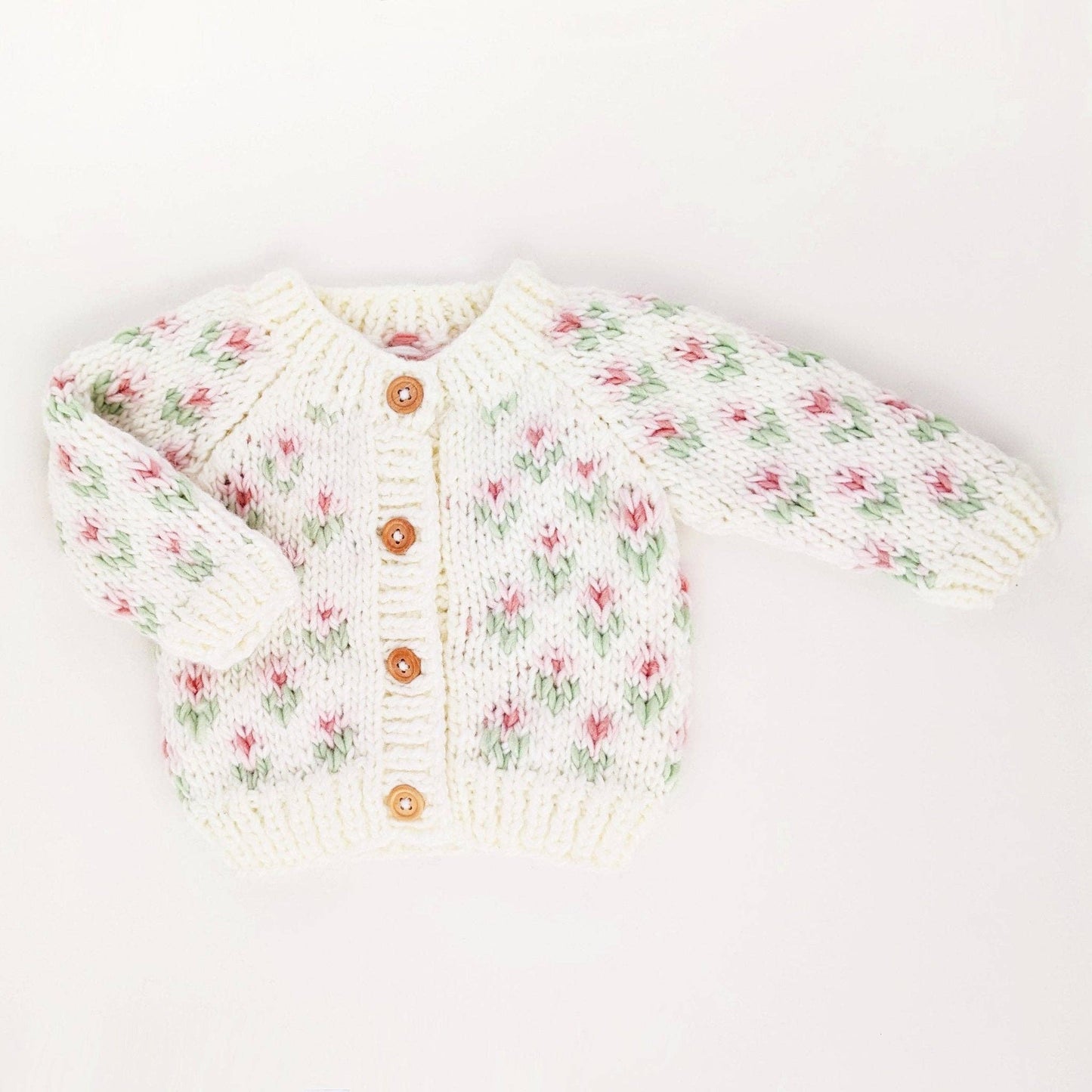 Bitty Blooms White Cardigan Sweater Baby & Toddler: 2-3T