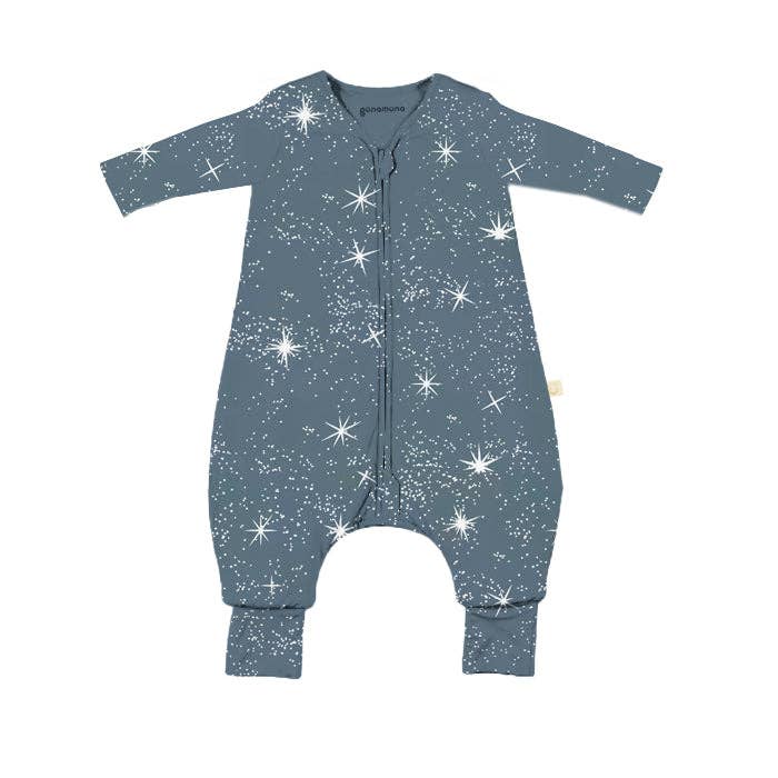 gunamuna - FW25 LONG SLEEVE FOOTIE SLEEP BAG: Goose / 18-36M / 1.0