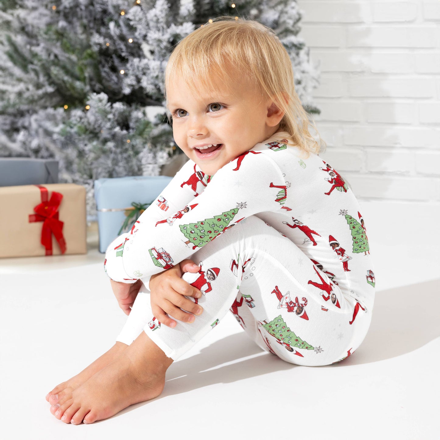 Bellabu Bear - Christmas Pajamas: The Elf on the Shelf Bamboo Sleepwear: 12-18 Months