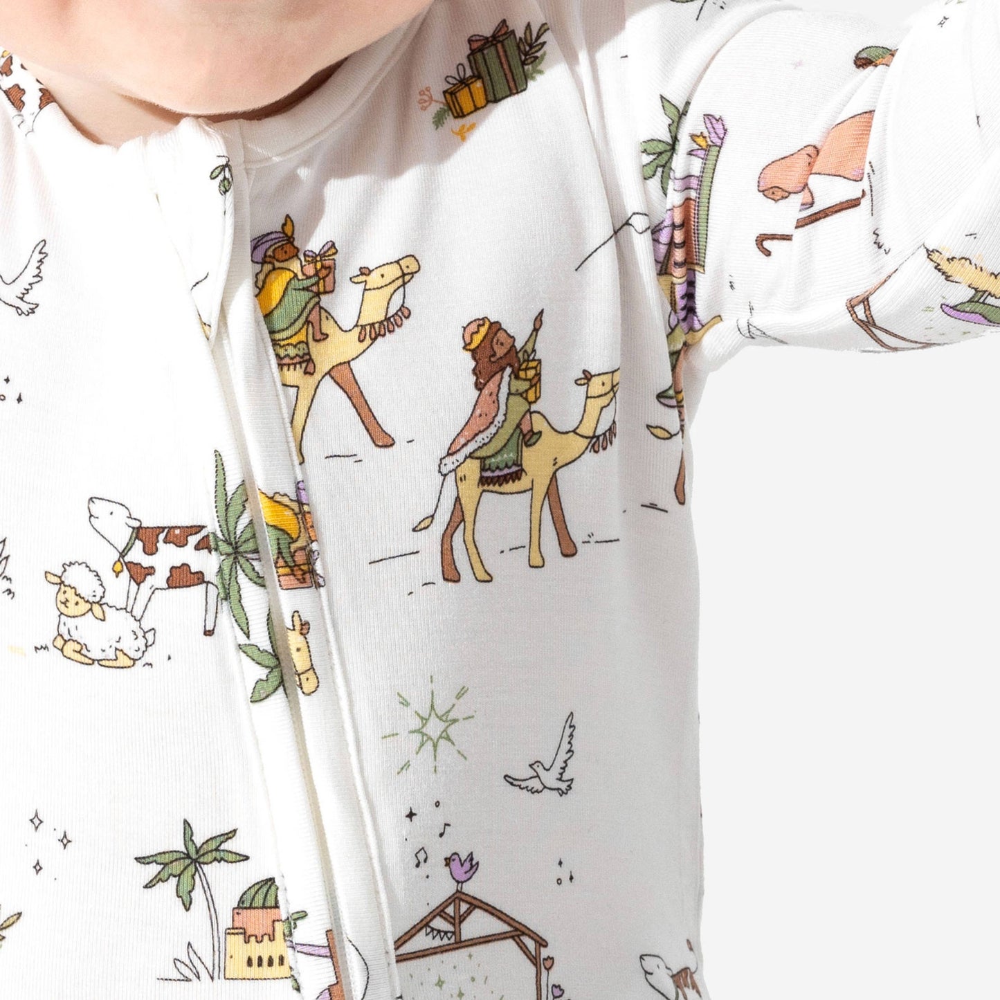 Bellabu Bear - Yule Tide Bamboo Convertible Footie: 12-18 months