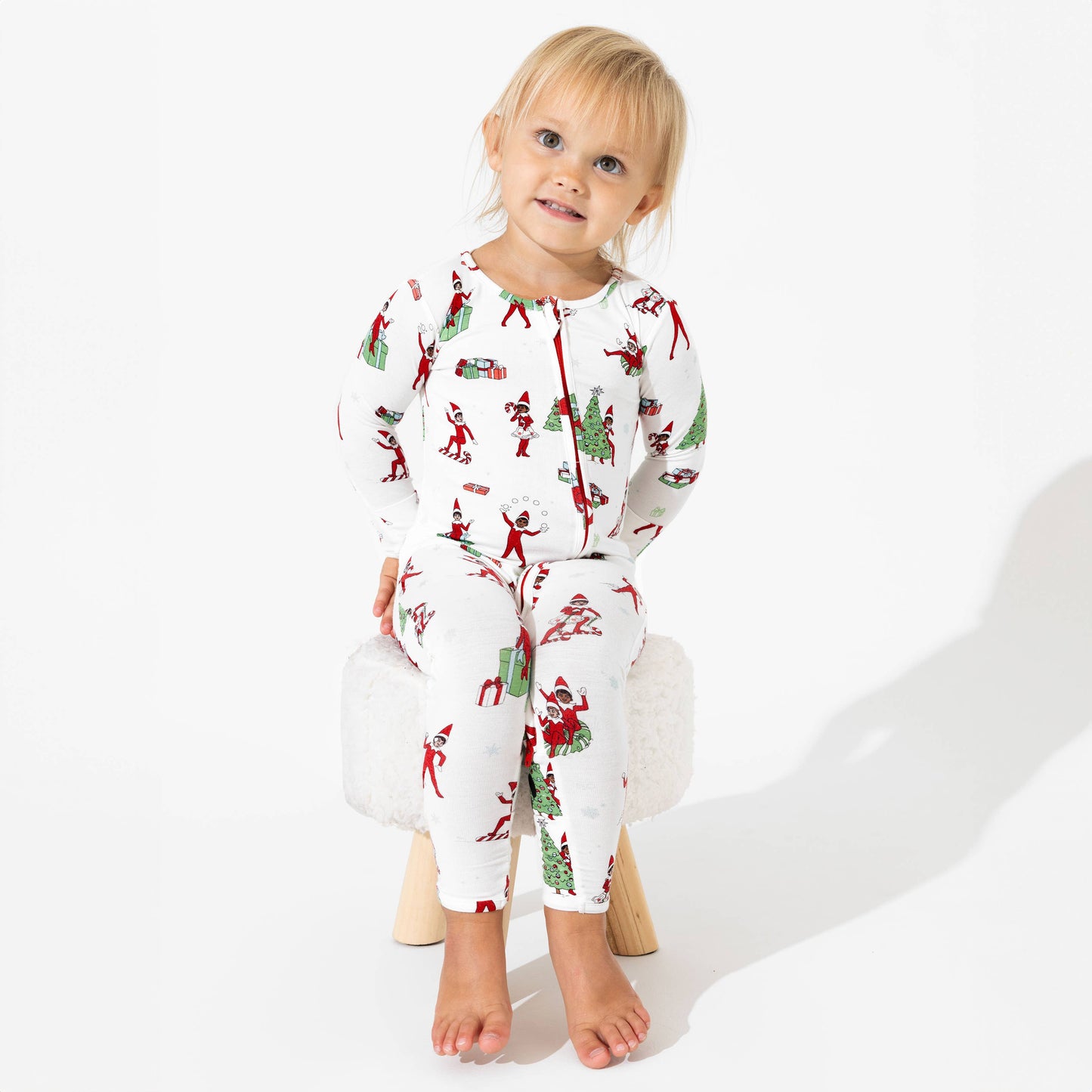Bellabu Bear - Christmas Pajamas: The Elf on the Shelf Bamboo Sleepwear: 12-18 Months