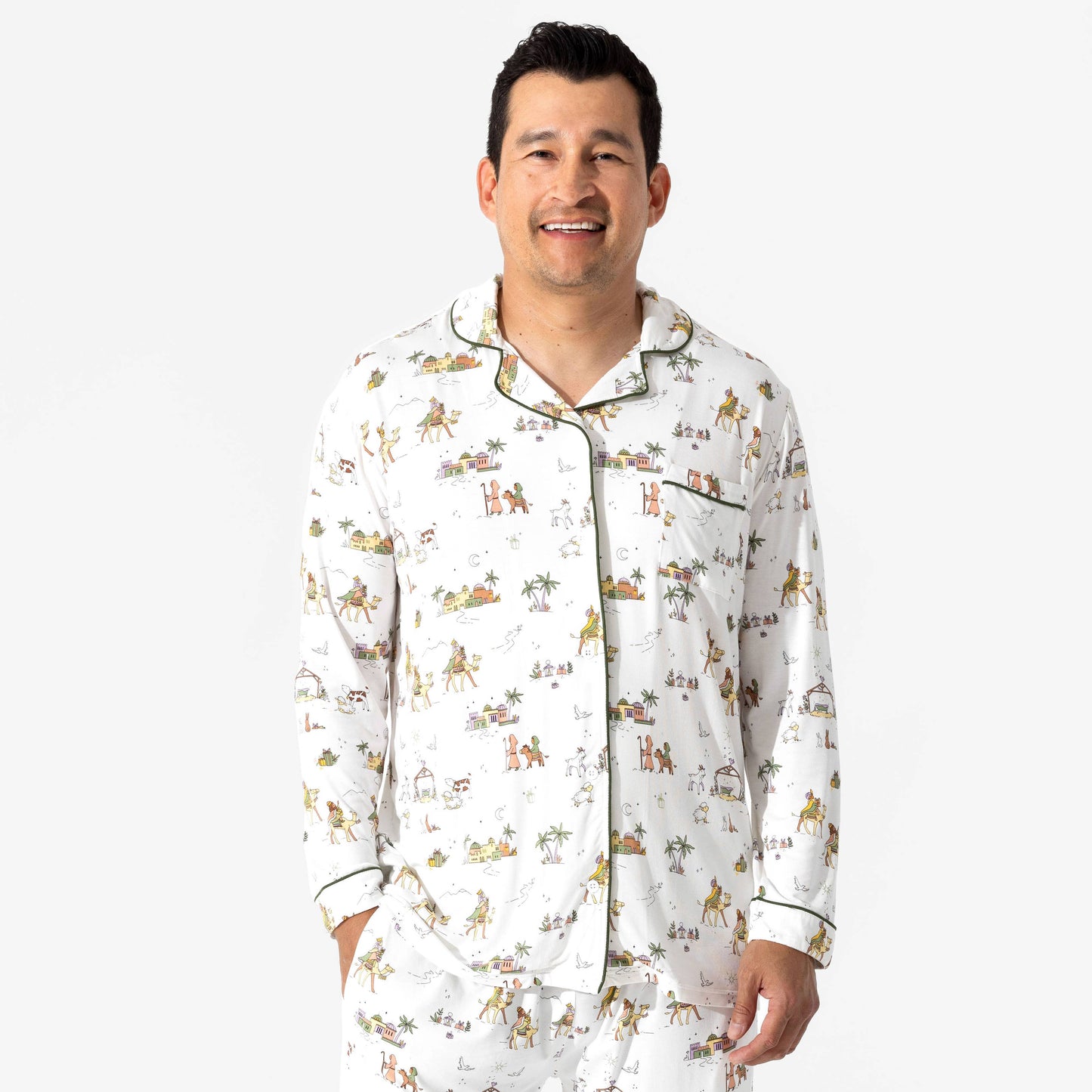 Bellabu Bear - Yule Tide Bamboo Men's Pajama Set: L
