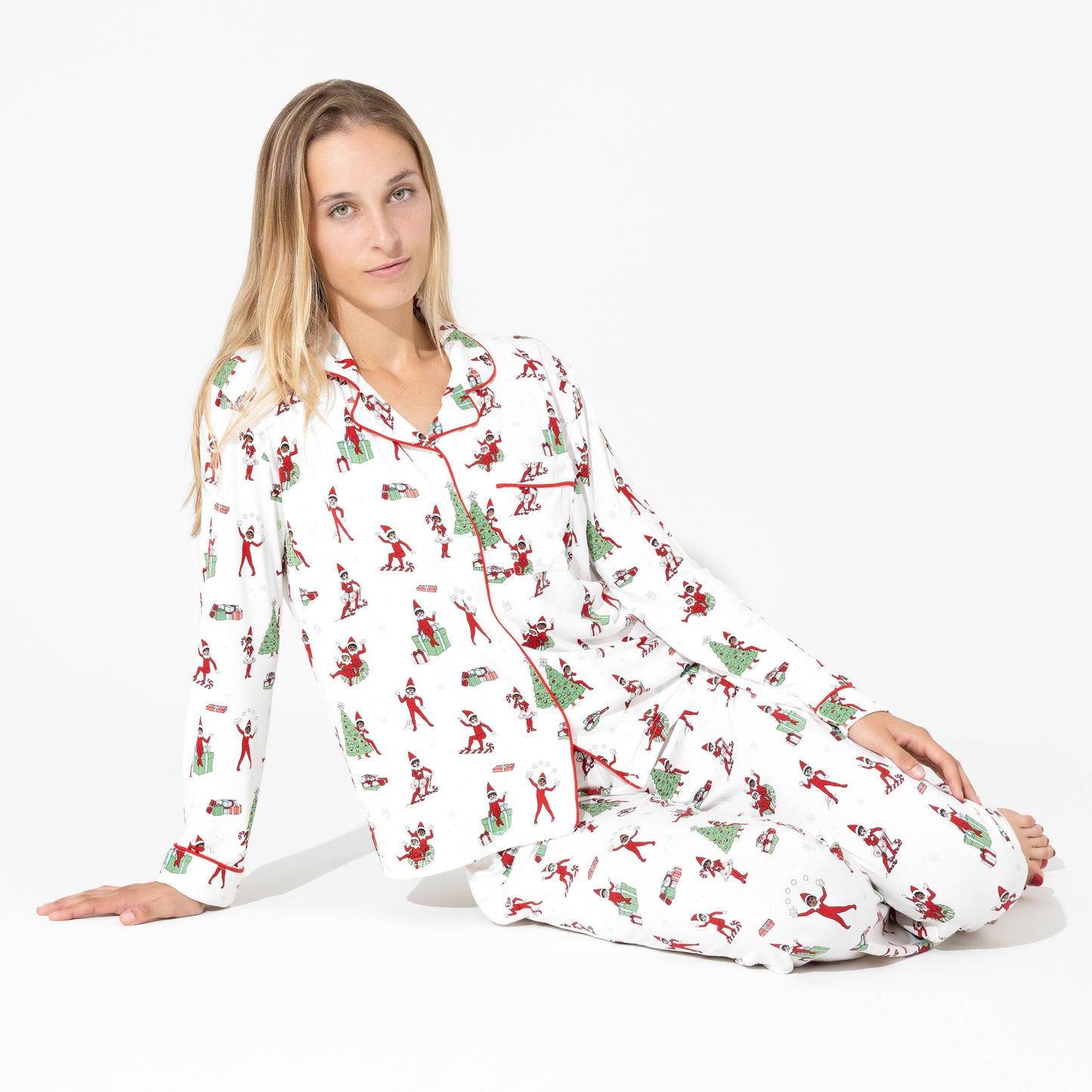 Bellabu Bear - The Elf on the Shelf Bamboo Women's Pajama Set: L
