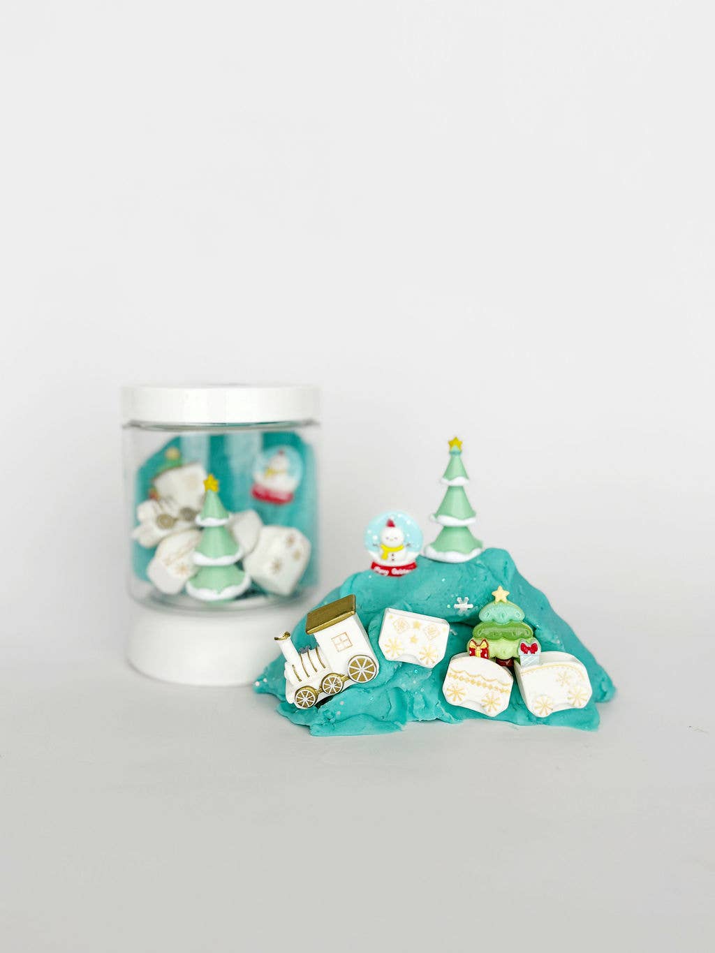 Earth Grown KidDoughs (KidDoughs by EGKD) - Holiday Train Mini Dough-to-Go