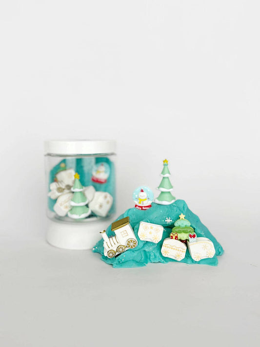 Earth Grown KidDoughs (KidDoughs by EGKD) - Holiday Train Mini Dough-to-Go