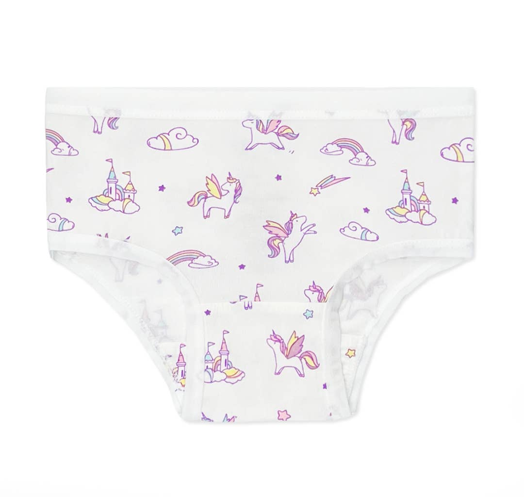 Bellabu Bear - Girl's Bamboo Underwear 7-Pack: 2/3 T