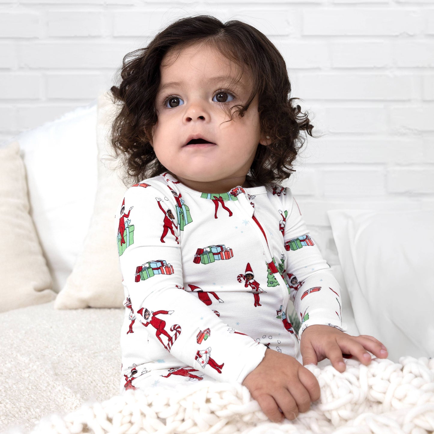 Bellabu Bear - Christmas Pajamas: The Elf on the Shelf Bamboo Sleepwear: 12-18 Months