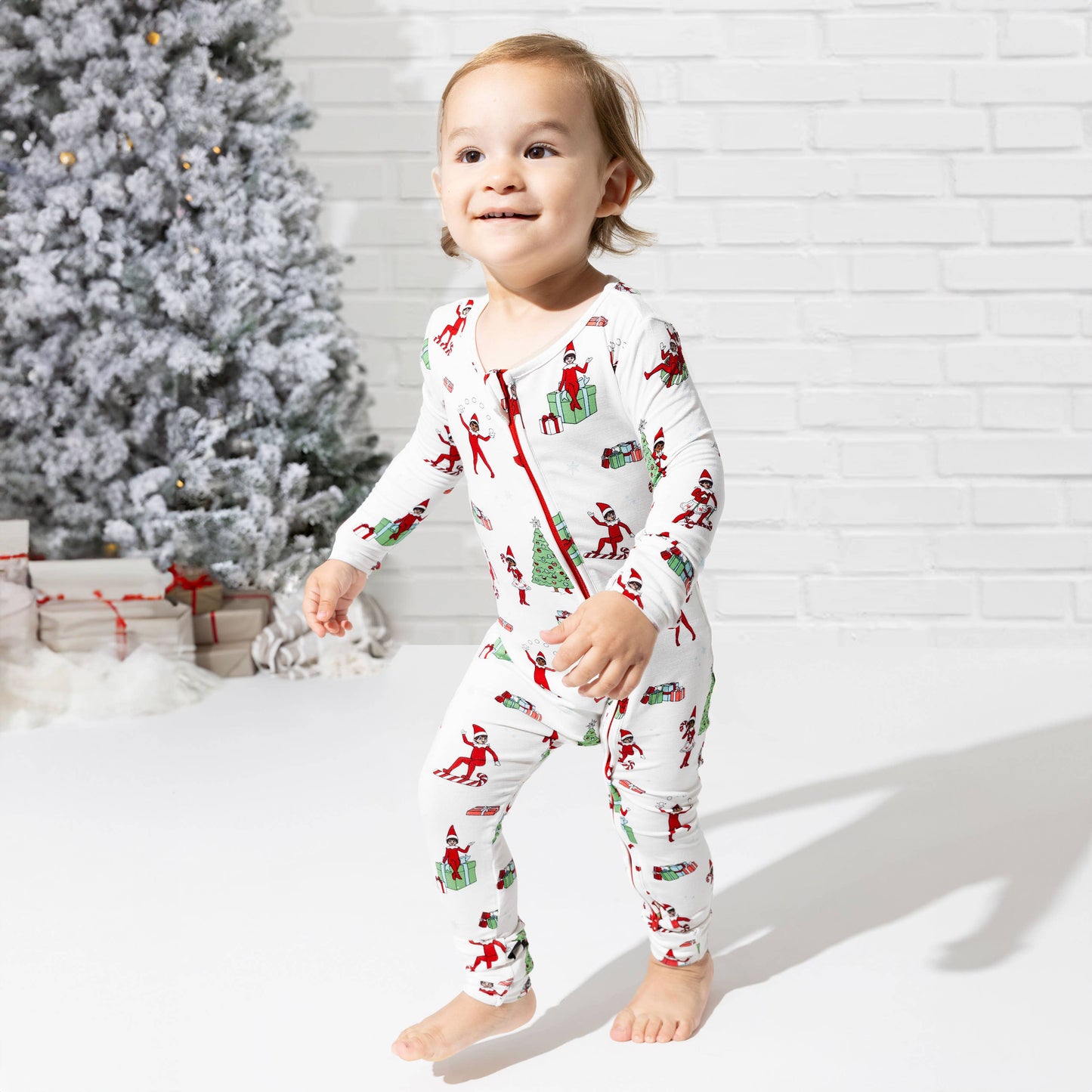 Bellabu Bear - Christmas Pajamas: The Elf on the Shelf Bamboo Sleepwear: 12-18 Months