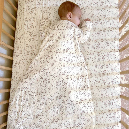 gunamuna - FW25 LONG SLEEVE SLEEP BAG: Posie / 9-18M / 1.0
