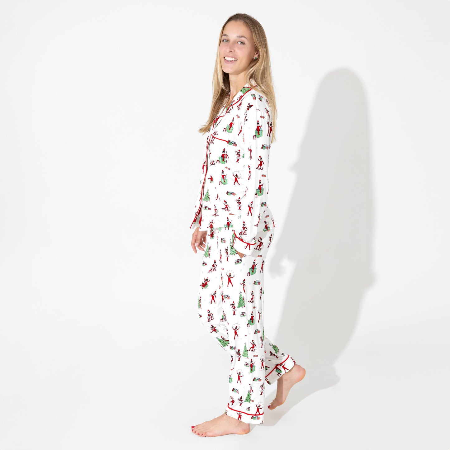 Bellabu Bear - The Elf on the Shelf Bamboo Women's Pajama Set: L