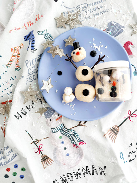 Earth Grown KidDoughs (KidDoughs by EGKD) - Snowman Mini Dough-To-Go